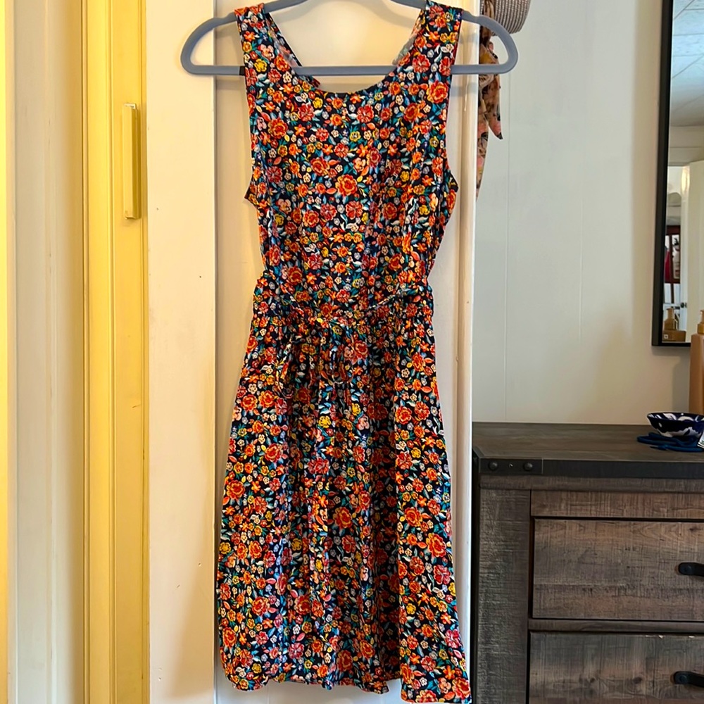 Bright floral dress